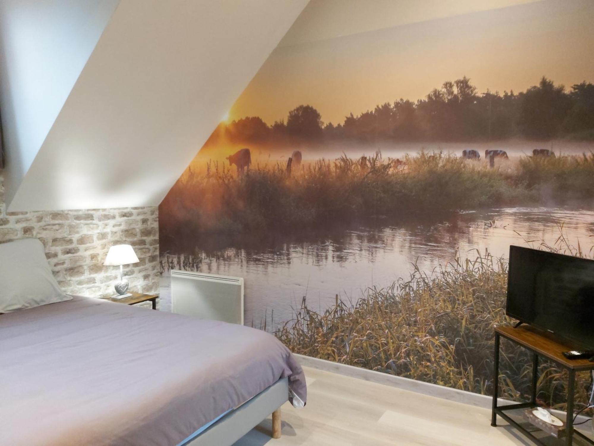 Le Bonheur Des Plumes Bed & Breakfast Montmartin-en-Graignes ภายนอก รูปภาพ